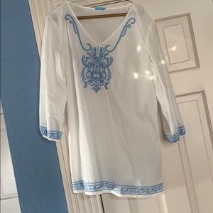 J. McLaughlin embroidered tunic